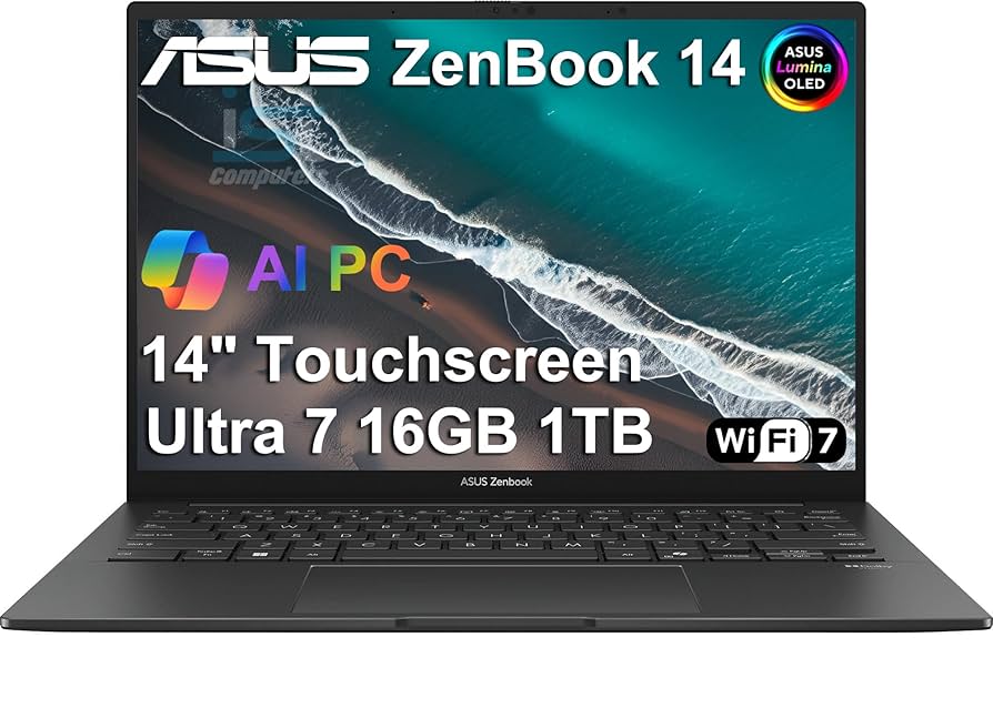Amazon.com: ASUS Zenbook 14 OLED Touchscreen AI PC Laptop,14